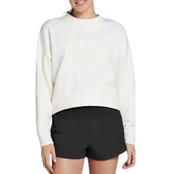 North Face Horizon Performance Crew Sweatshirt - Gardenia White - Size XS - Picture 2 of 7
